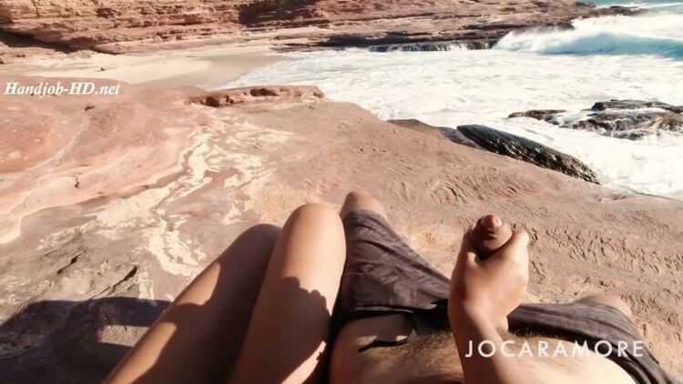 A Handjob in Paradise, Cumshot with View