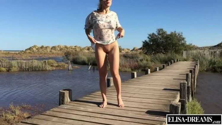 Elisa Dreams – Flashing My Butt And Qos Buttplug Near The Beach