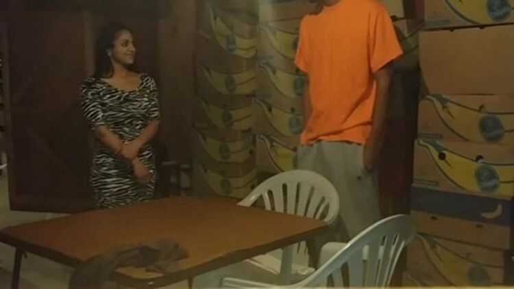 Armenian girl gets fucked on her first day of work for black man