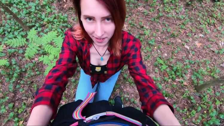 Elin Flame - Public Sex and Blowjob in Forest- Extreme Sex, Lot of Adrenaline Sperm¡