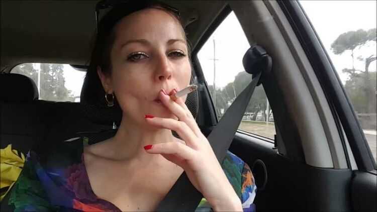 Jade Styles - Smoking In The Car Makes Jade Horny