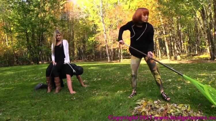 Brat Princess 2 – Chloe, Lizzy – Pony slave Ridden Around the Grounds while slave girl Does Yard Work (1080 HD)