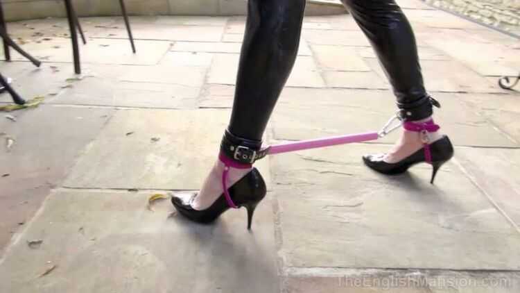 The English Mansion – Tethered Sissy Maid. Starring Mistress Sidonia