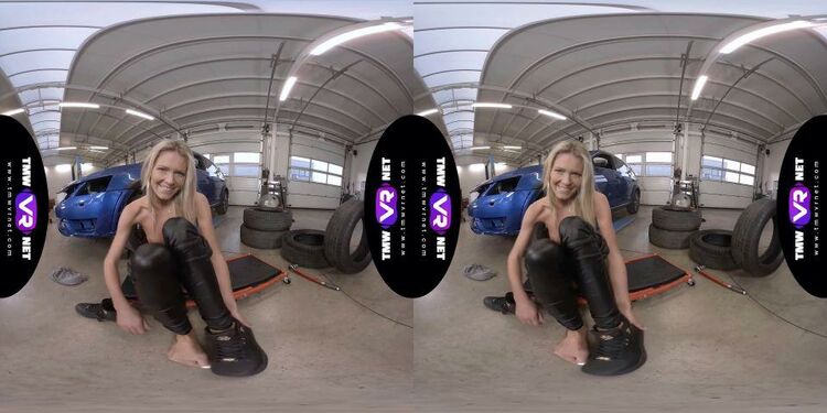 TmwVRnet.com - Claudia Mac - Solo orgasm in garage [UltraHD 2K 1920p]