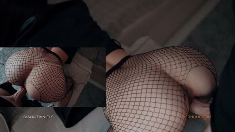 Diana Daniels - Amateur Babe in Fishnets Fucked in Tight Pussy