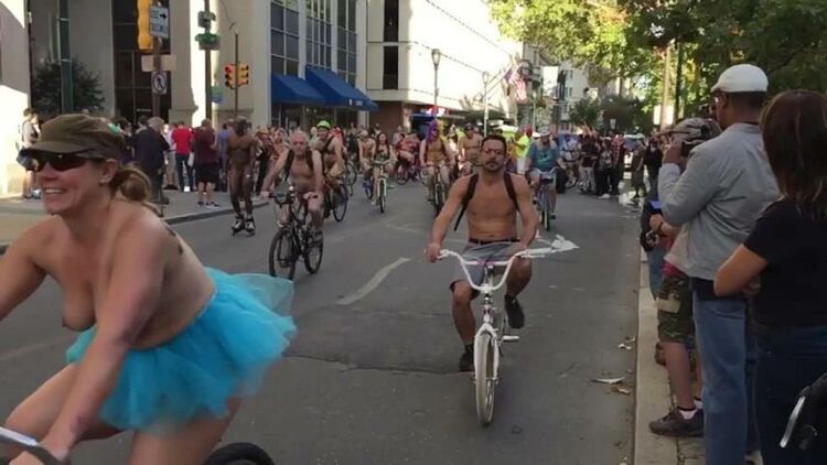 Philadelphia Naked Bike Ride 2017 PART 2 OF 4