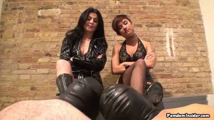 FemdomInsiderMp4: Two Oral Servants For Our Dirty Boots