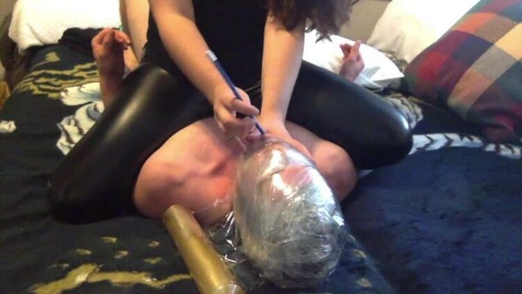 MissKaycarlisle: Brutal Wrapped Breathplay And Facesitting