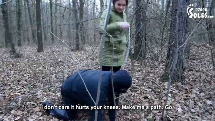 Czech Soles: Megan - Walking The Doggy In The Cold