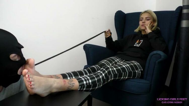 LickingGirlsFeet: Karina - Uses Her Slave After University