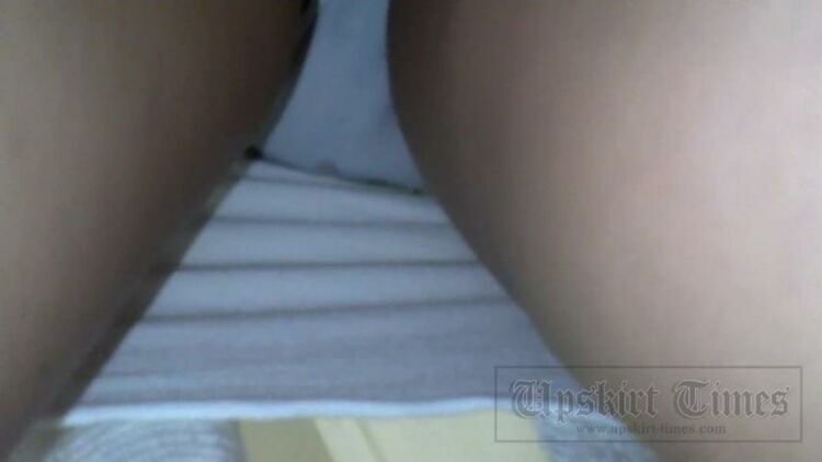 Upskirt-times.com- Ut 2592# Tanned blondie in short white dress. There was her boyfriend with the girl but...