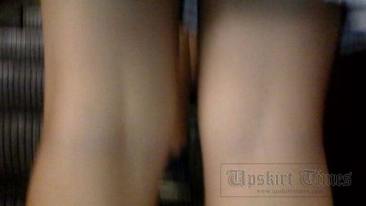 Upskirt-times.com- Ut 2681# Slender brunette girlie in short white dress. Our upskirt master could not...