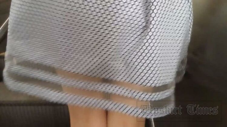 Upskirt-times.com- Ut 3274# The girl in a gray dress. Our cameraman kept her skirt raised for a long time...