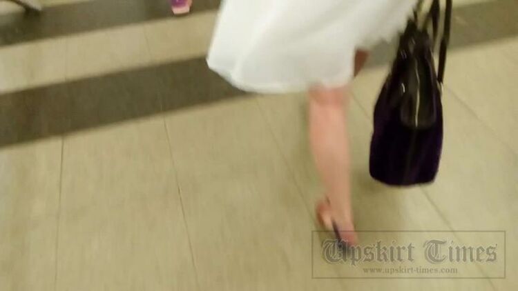 Upskirt-times.com- Ut 3105# Brunette in a wide white sundress. Our operator was able to stick your hand...