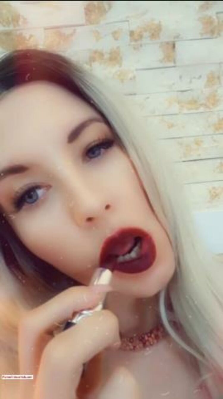 Goddess Natalie in Mesmerised into lipstick addiction – sissification – $22.98 (Premium user request)