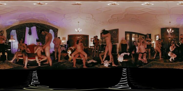 VR 360 Colombian Ballroom Big Orgy