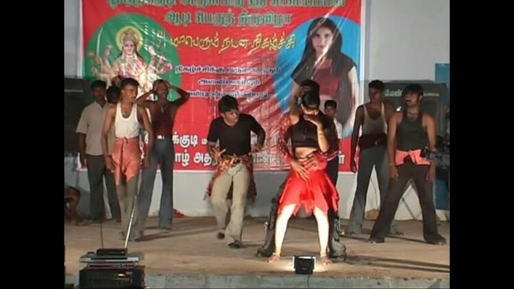 Tamilnadu girls sexy stage recort dance indian 19 years old night songs #039; 01