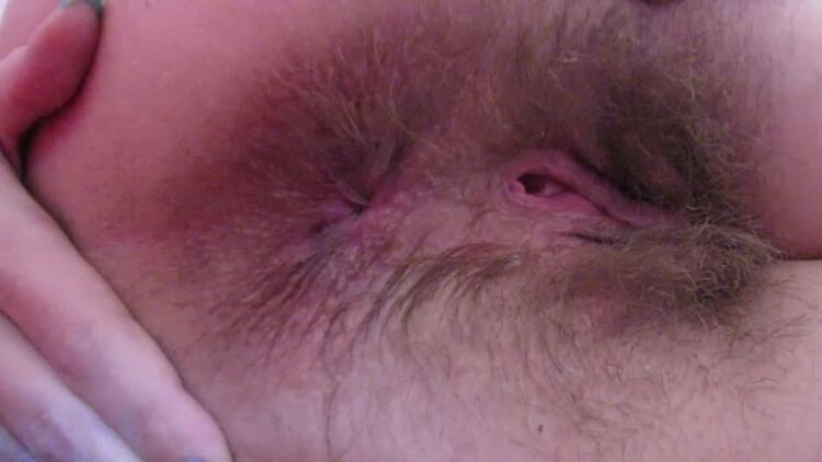 Winking my wet tight hairy asshole in close up