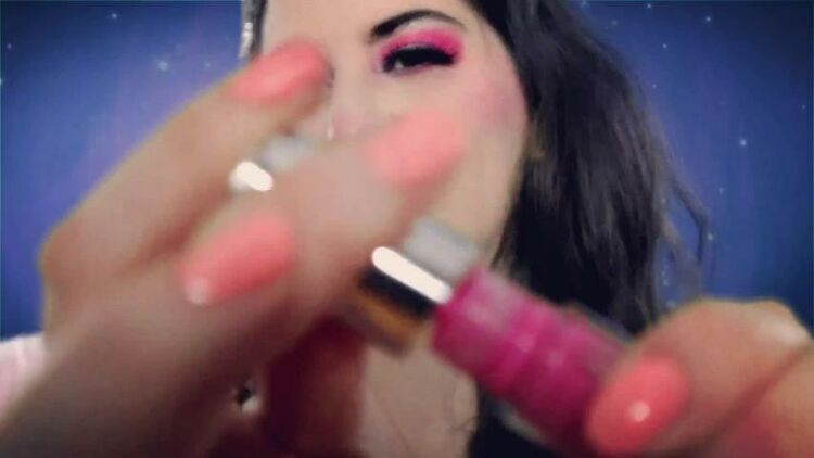 ManyVids - Goddess Joules Opia - Pink Lipstick on Plexiglass ASMR