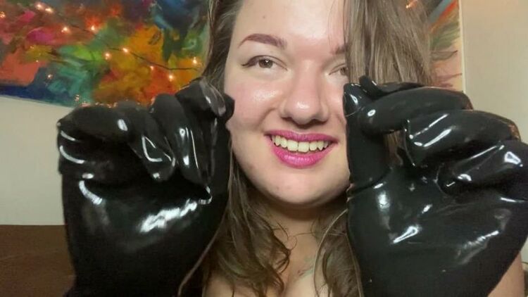 ManyVids - rubberfoxx - Latex Gloves Touching You