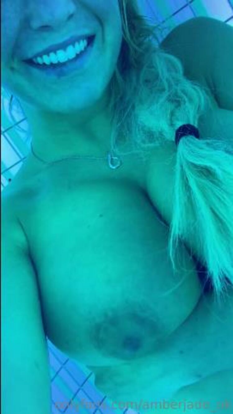 Onlyfans - Amberjadevip - TITTY TUESDAY Tanning my titties after the gym hence the sweaty hair and no makeup - 19-03-2019