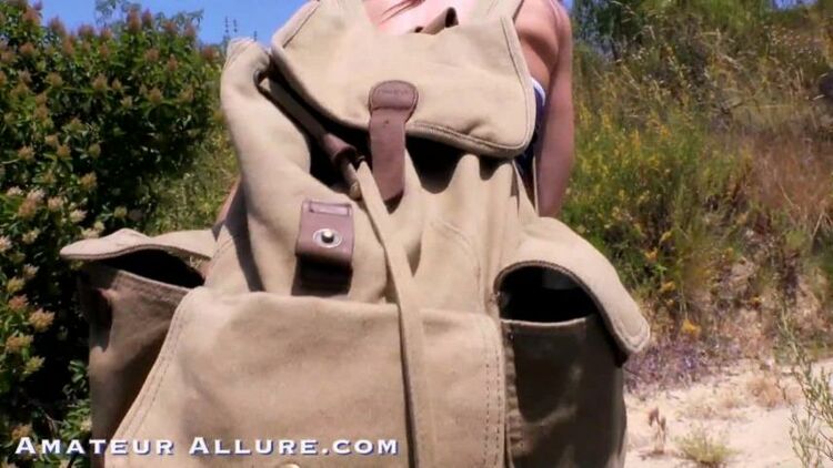 Aidra Fox POV, Public Blowjob on Hiking Trail, Swallows Two Cumshots