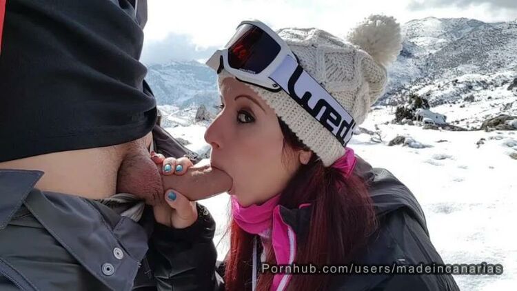 Spanish Sex with a Tinder Teen Girl in the Snow