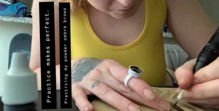 Onlyfans - Sarahsaintx - Practice makes perfect tattoartist ombrebrows - 16-09-2019