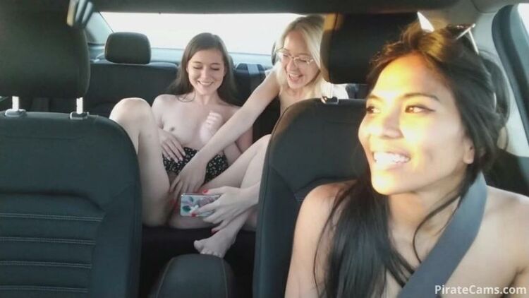 ManyVids Webcams Video – Girl GingerBanks – Almost Getting Caught Naked in a Car