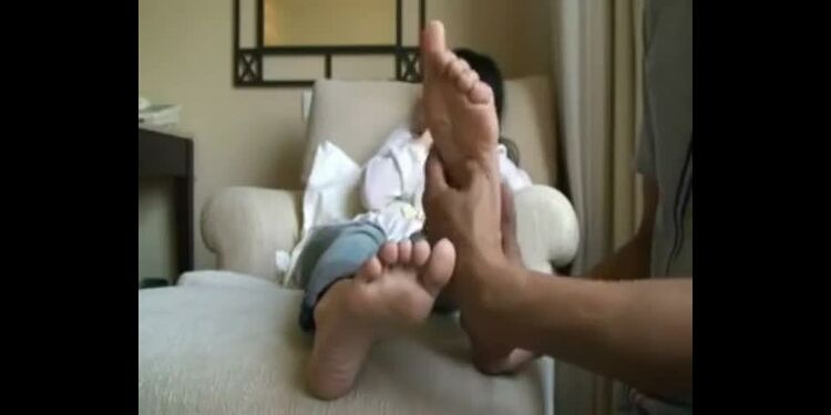 Asian feet tickle