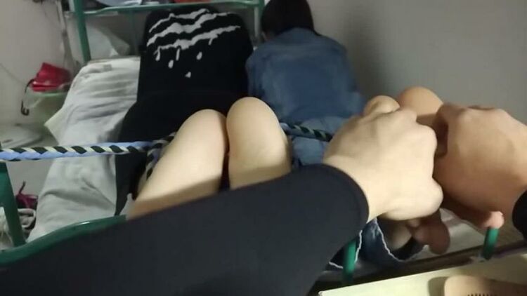 Two teen chinese girl tickle