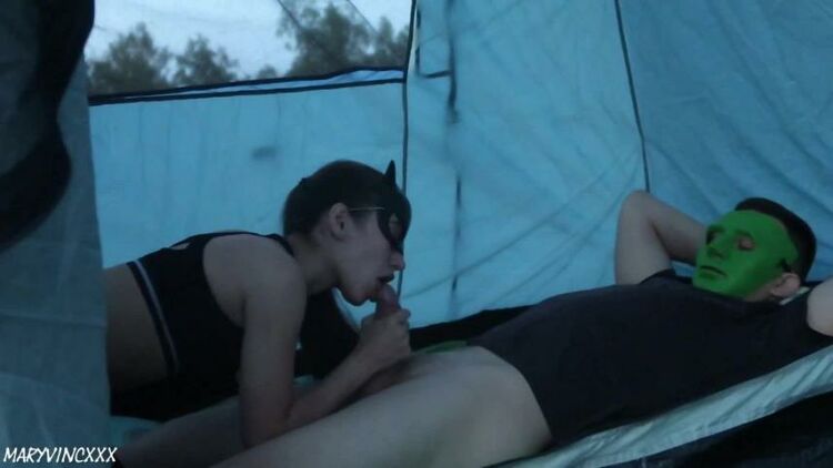 MaryVincXXX in 084 Let me into the Tent to Warm up i