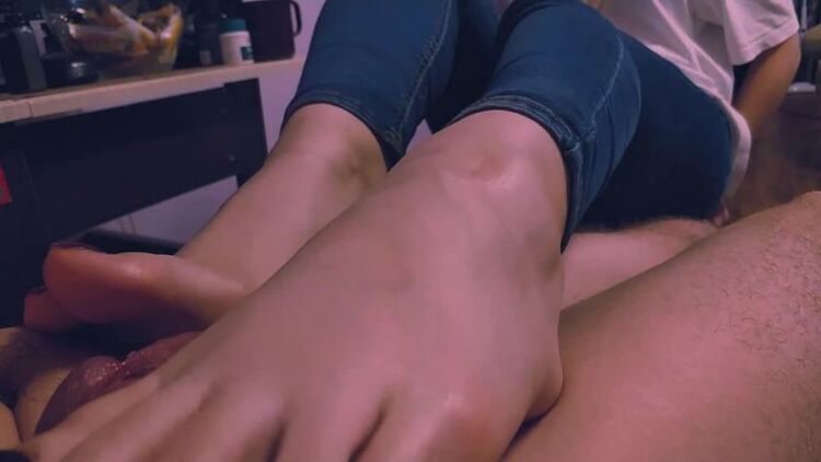 most epic footjob from cute girl 2