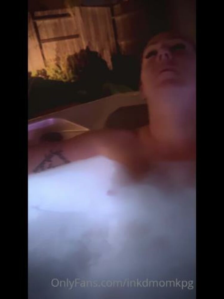 Onlyfans - Inkdmomkpg - Dont mind mejust enjoying the hot tub - 18-02-2022