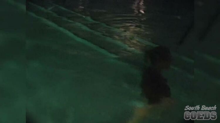 Late Night Hotel Swimming Pool Skinny Dipping Girls Miami Florida