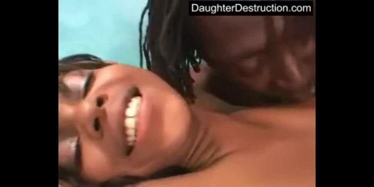 Black daughter take huge inches of cock