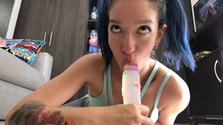 ManyVids - AriaBaker - Your Sexy Robot - Eye Crossing BJ