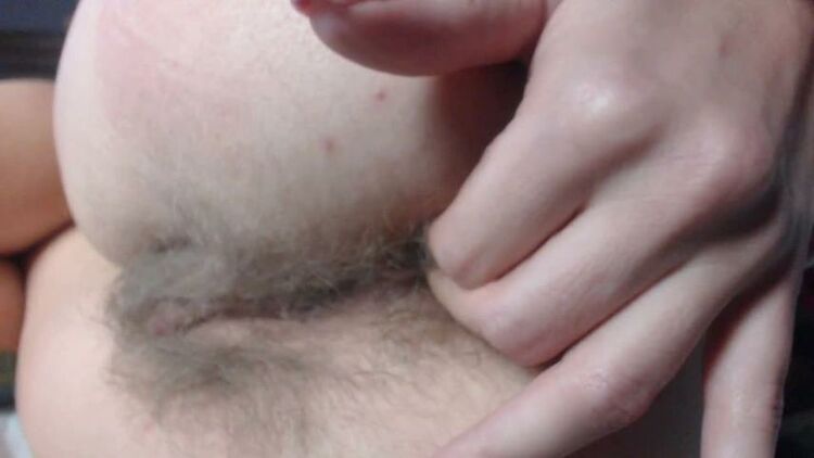 ManyVids - PregnantMiodelka - 2 fingers deep inside in hairy asshole