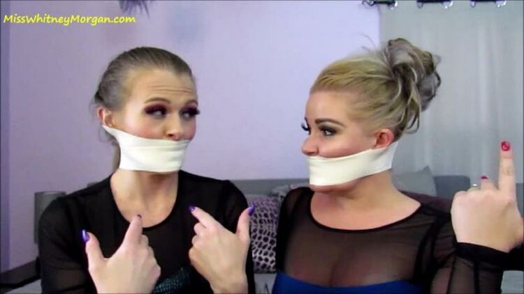 ManyVids - MissWhitneyMorgan - Kitty and Whitney Soles Self Gagging FULL