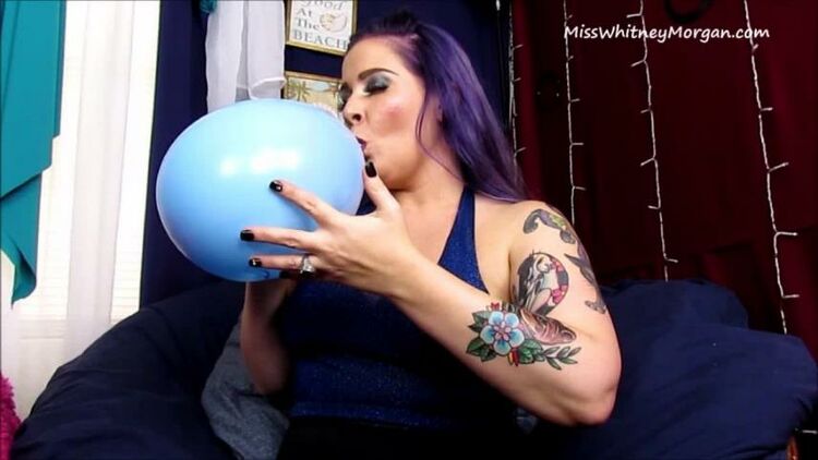 ManyVids - MissWhitneyMorgan - Whitney Blowing Up 12 Inch Balloons