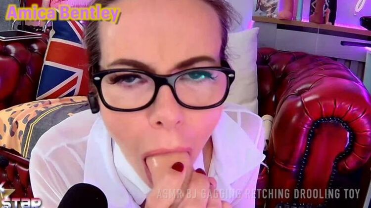 ManyVids - AmicaBentley - ASMR bj gagging drooling Secretary