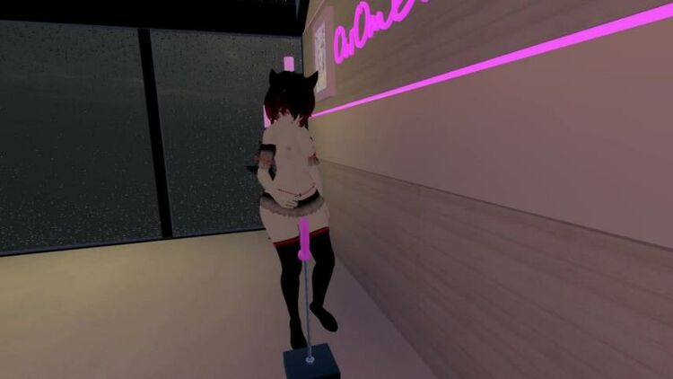 Virtual cam girl puts on a show for you in vrchat ❤️Intense moaning and squirming~ [Devil Cosplay]