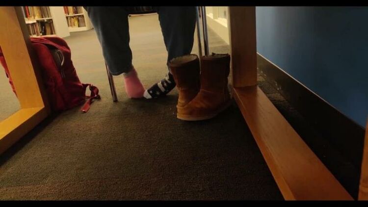 Mismatched socks and uggs