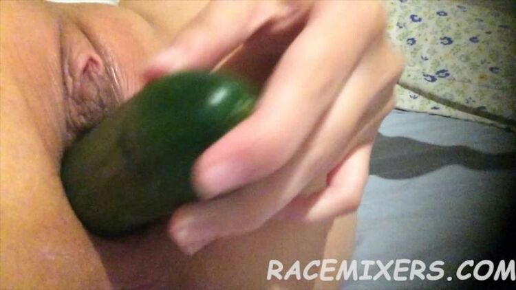 ManyVids - racemixers - Petite Asian Cucumber Mastubation