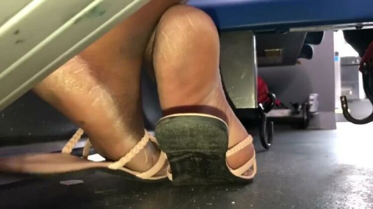 Candid ebony soles ashy feet