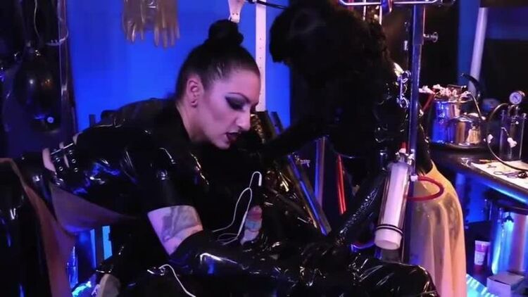 Cybill Troy and Ariana Chevalier starring in video ‘INVASIVE RUBBER CLINIC (PT 1: Forced Electro Cum)’ of ‘Cybill Troy FemDom Anti-Sex League’ studio