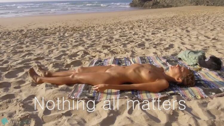 Katya Clover in Adegas beach NOTHING ALL MATTERS