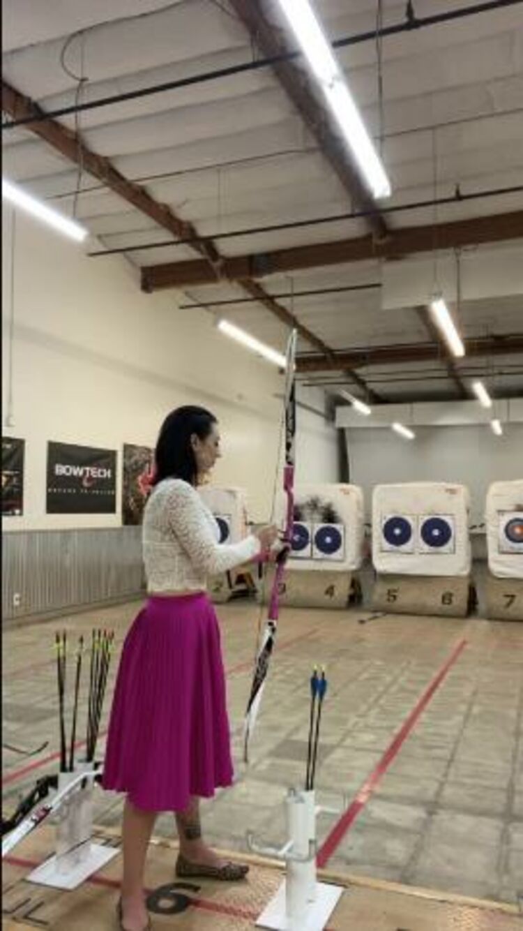 London Lix in 2019-10-22 So, archery was insanely fun. Here’s me dressed like