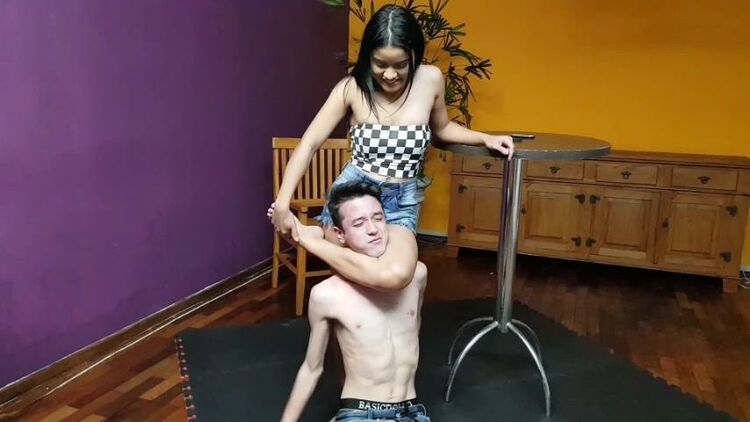 Fem Dom Boys Mf - Scissorhold Crush Your Head Makes Me Happy - Vol #3 - Top Girl Taina Almeida - New Mf Aug 2018 - Full V... - Femdom