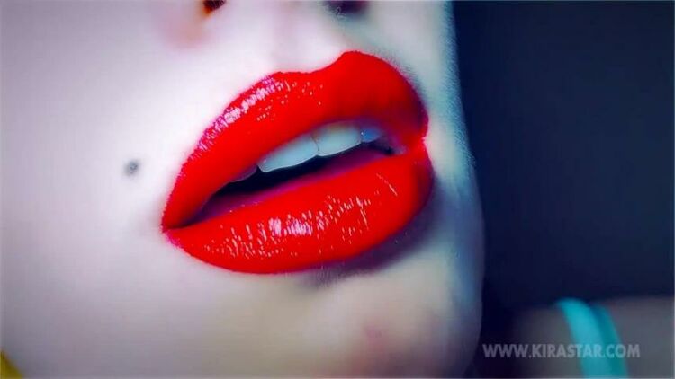 Miss Kira Star – Close up Red Lips Smoking